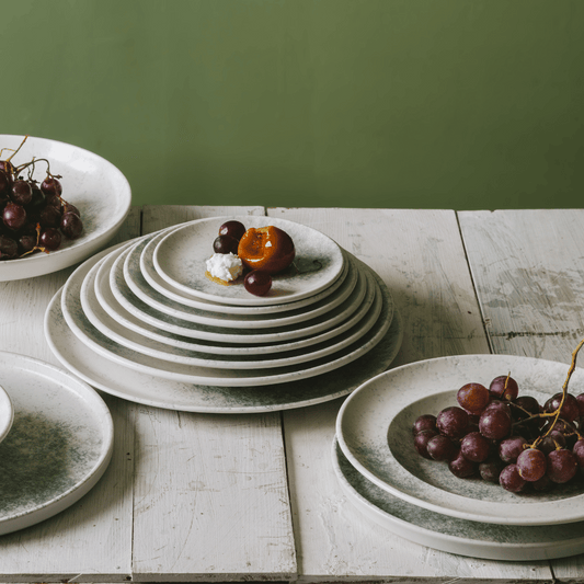 Smoky Matte Blue Coupe Plate