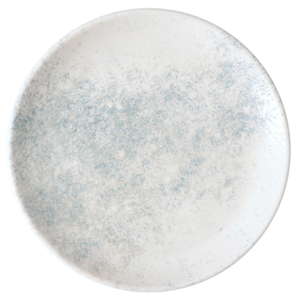 Smoky Matte Blue Coupe Plate