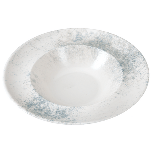 Smoky Matte Blue Pasta & Salad Plate