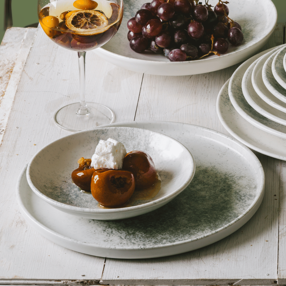 Smoky Matte Blue Flat Plate