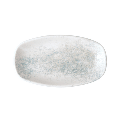 Smoky Matte Blue Coupe Oval Platter