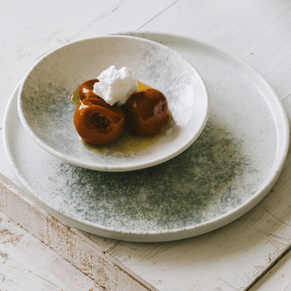 Smoky Matte Blue Flat Plate