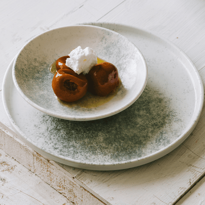 Smoky Matte Blue Flat Plate