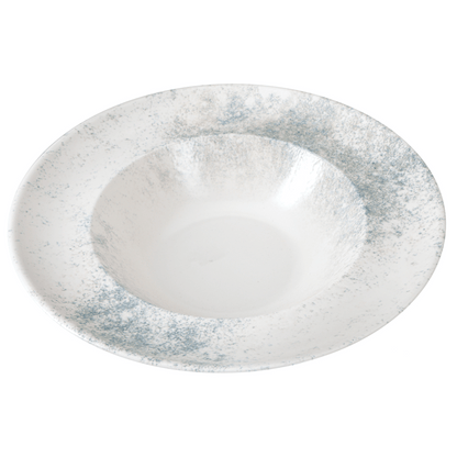 Smoky Matte Blue Pasta & Salad Plate