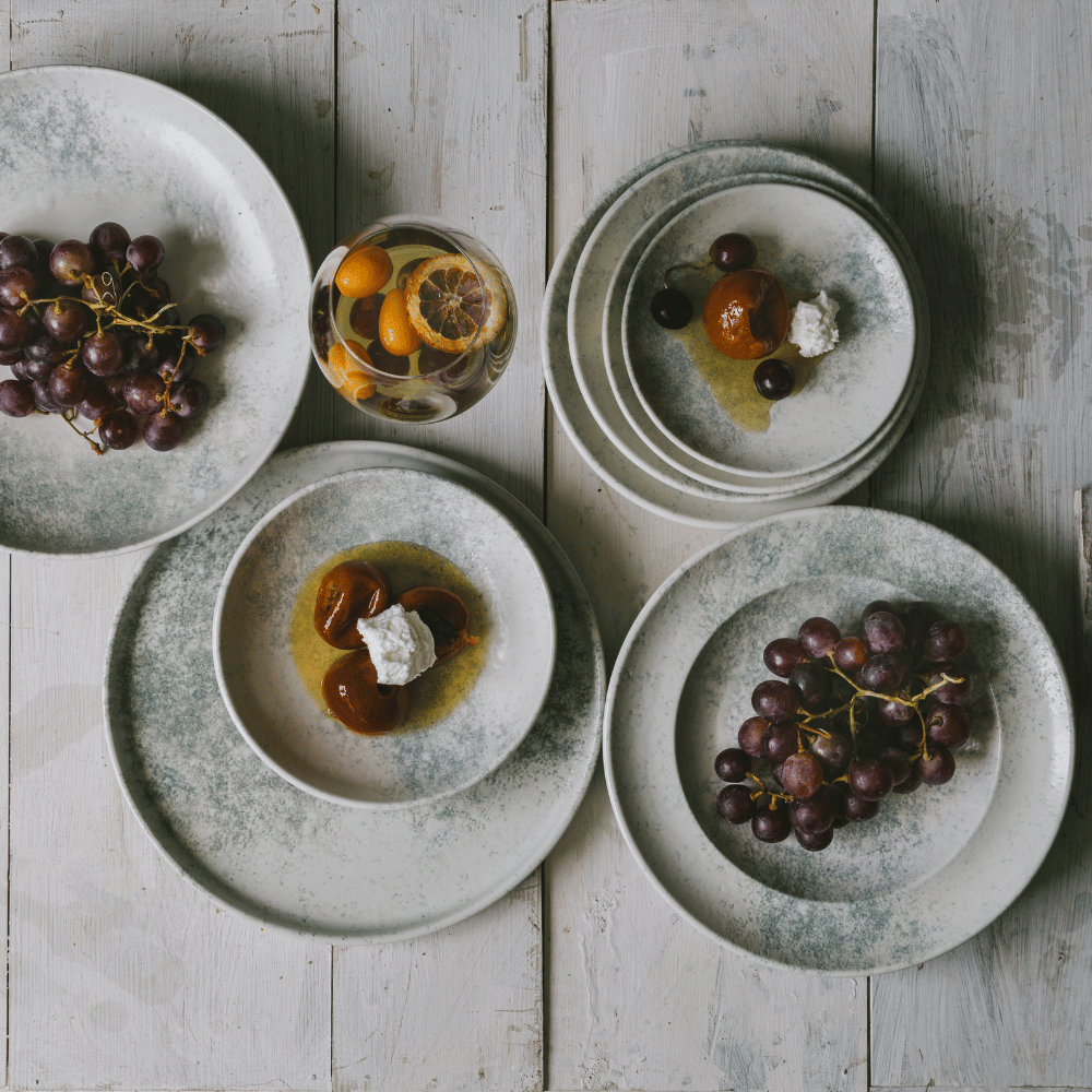 Smoky Matte Blue Coupe Plate