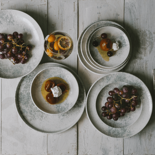 Smoky Matte Blue Coupe Plate