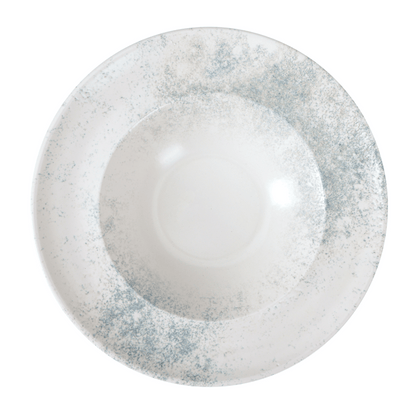 Smoky Matte Blue Pasta & Salad Plate